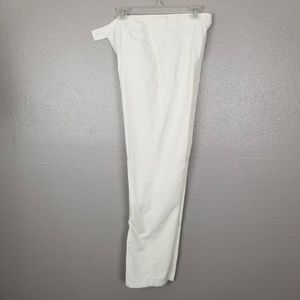 Liz Claiborne White Straight Leg Corduroy Jeans 8